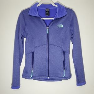 HP The North Face Agave Purple Mint Full Zip Fleece Lined Jacket Size Small Fall